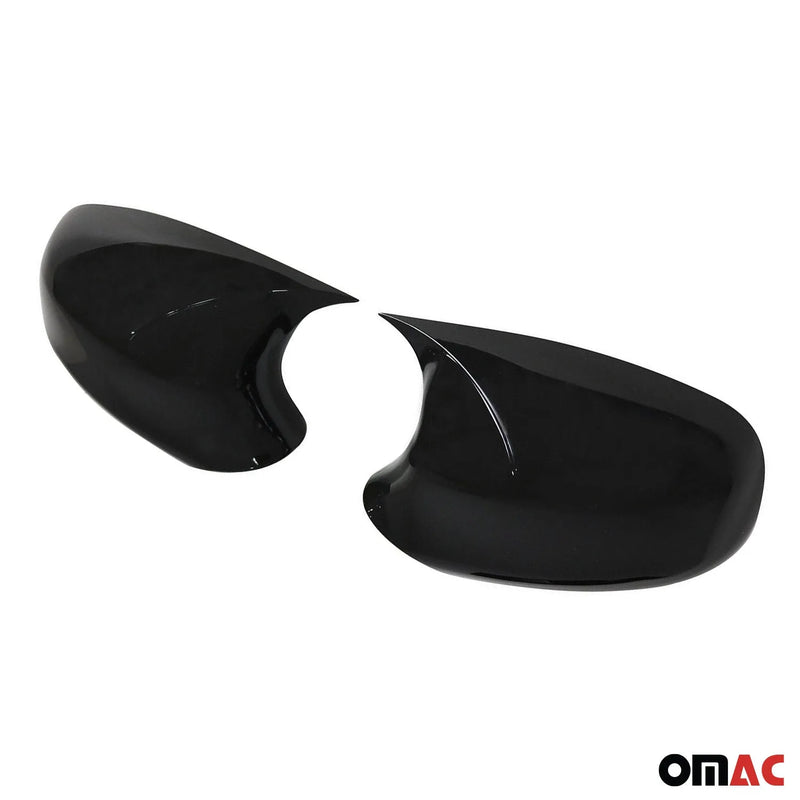 Side Mirror Cover Caps fits BMW 3 Series E90 E91 E92 2009-2012 ABS Gloss Black