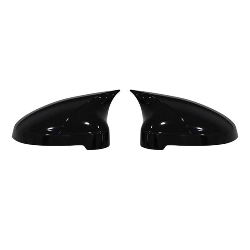 Side Mirror Cover Caps Fits Audi A4 S4 A5 S5 2017-2024 Piano Black 2 Pcs