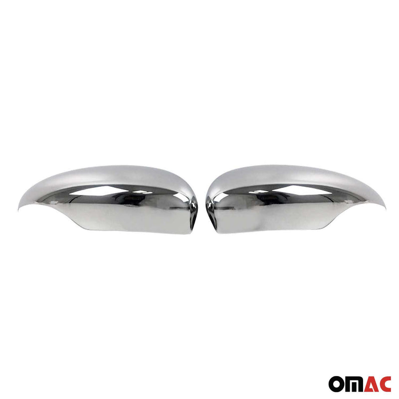 2011-2019 Ford Fiesta Side Mirror Cover Caps Steel Silver 2 Pcs