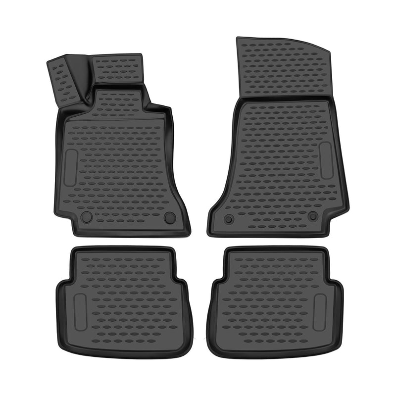 2017-2023 Mercedes C Class C205 Coupe Floor Mats Liners Full Set All Weather Black