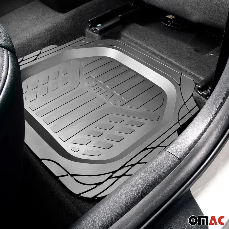 Nissan Kicks Heavy Duty Trim to fit Floor Mats Liner Black All Weather 4Pcs