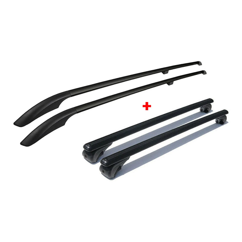 2003-2014 Mercedes Vito W639 Roof Racks & Roof Rack Rails Black