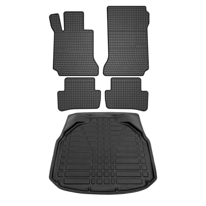 2010-2014 Mercedes C Class W204 Floor Mats & Cargo Liner Full Set All Weather