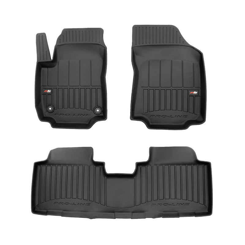 2014-2018 Chevrolet Silverado 1500 2500HD 3500HD Crew Cab Premium Floor Mats Liners Full Set All Weather Heavy Duty