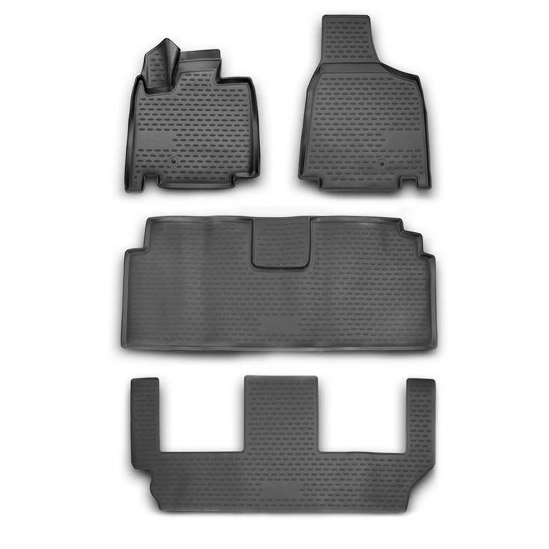 2008-2020 Dodge Grand Caravan Floor Mats Liners Full Set All Weather Black