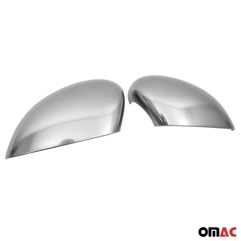 Side Mirror Cover Caps Fits Ford Fiesta / B-Max 2011-2019 Matt Steel 2 Pcs - OMAC USA