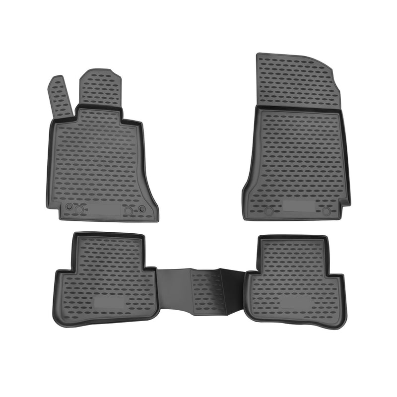 2010-2014 Mercedes C Class W204 S204 Floor Mats Liners Full Set All Weather Black