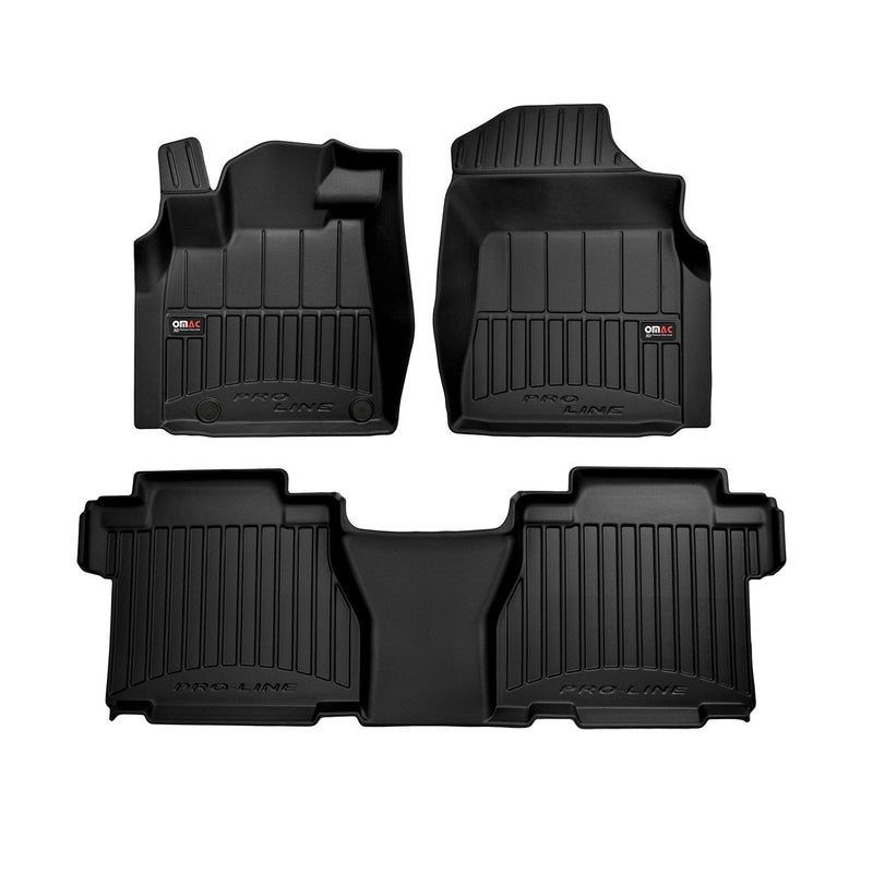 2007-2013 Toyota Tundra CrewMax Premium Floor Mats Liners Full Set All Weather Heavy Duty