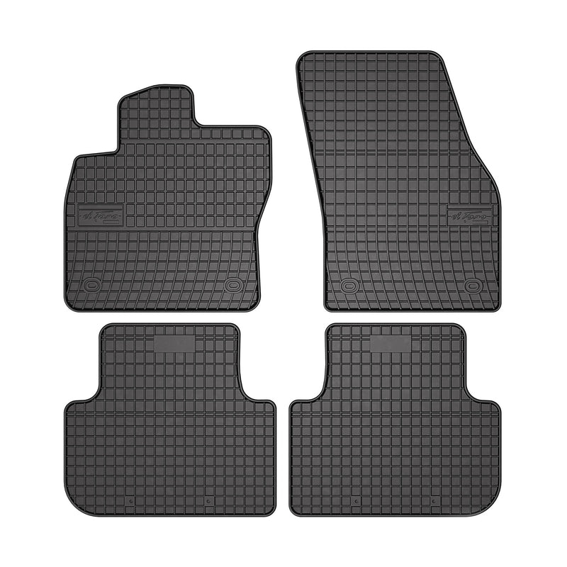 2018-2024 VW Tiguan Floor Mats Liners Full Set All Weather Rubber Black