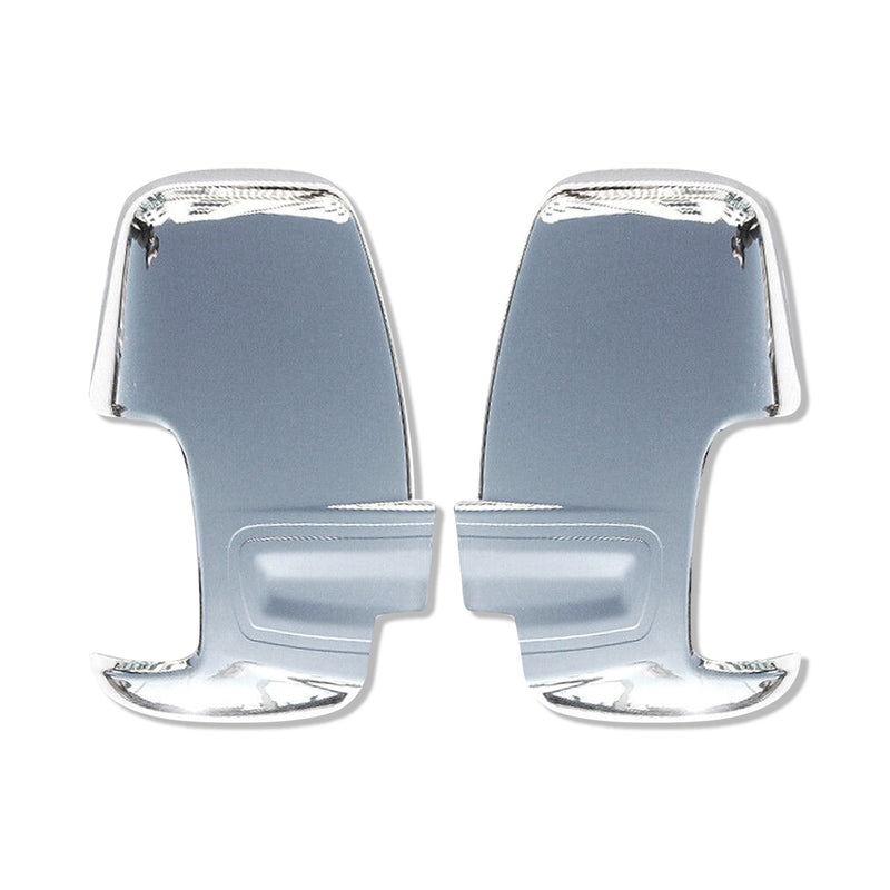 2015-2024 Ford Transit Side Mirror Cover Caps Steel Chrome Silver 2 Pcs