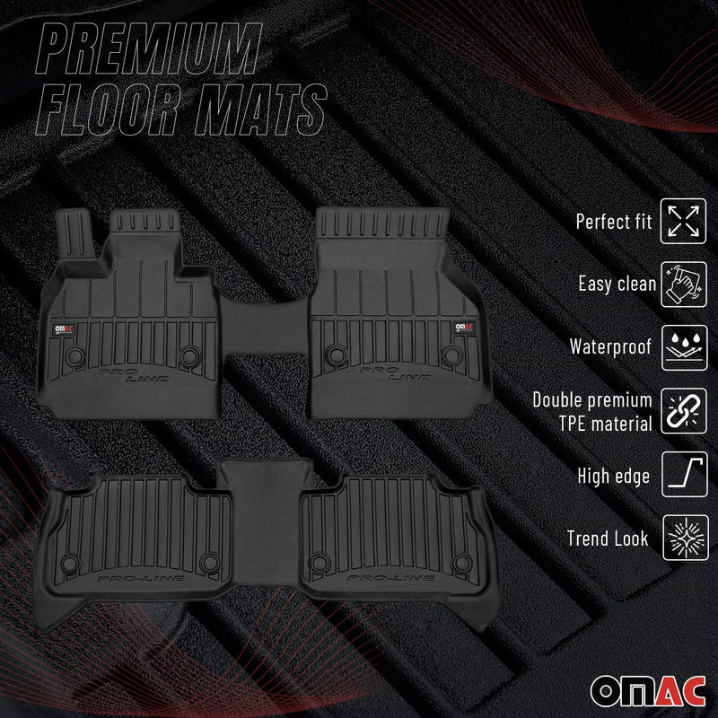 2022-2025 BMW iX Premium Floor Mats Liners Full Set All Weather Heavy Duty