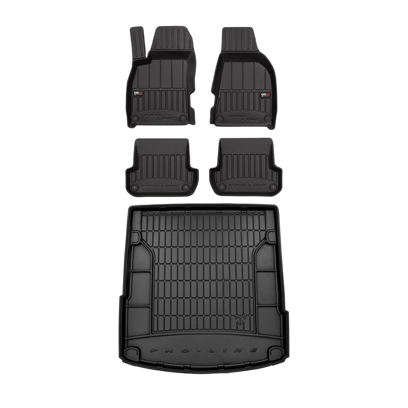 2001-2004 Audi A4 S4 A4 Quattro Sedan Premium Floor Mats & Cargo Liner Full Set All Weather Heavy Duty