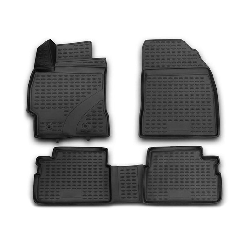 2009-2013 Toyota Corolla Floor Mats Liners Full Set All Weather Black