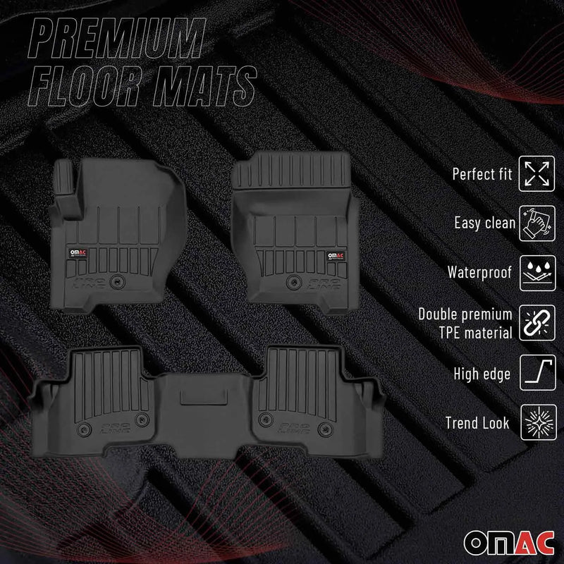 2012-2019 Range Rover Evoque Premium Floor Mats Liners Full Set All Weather Heavy Duty