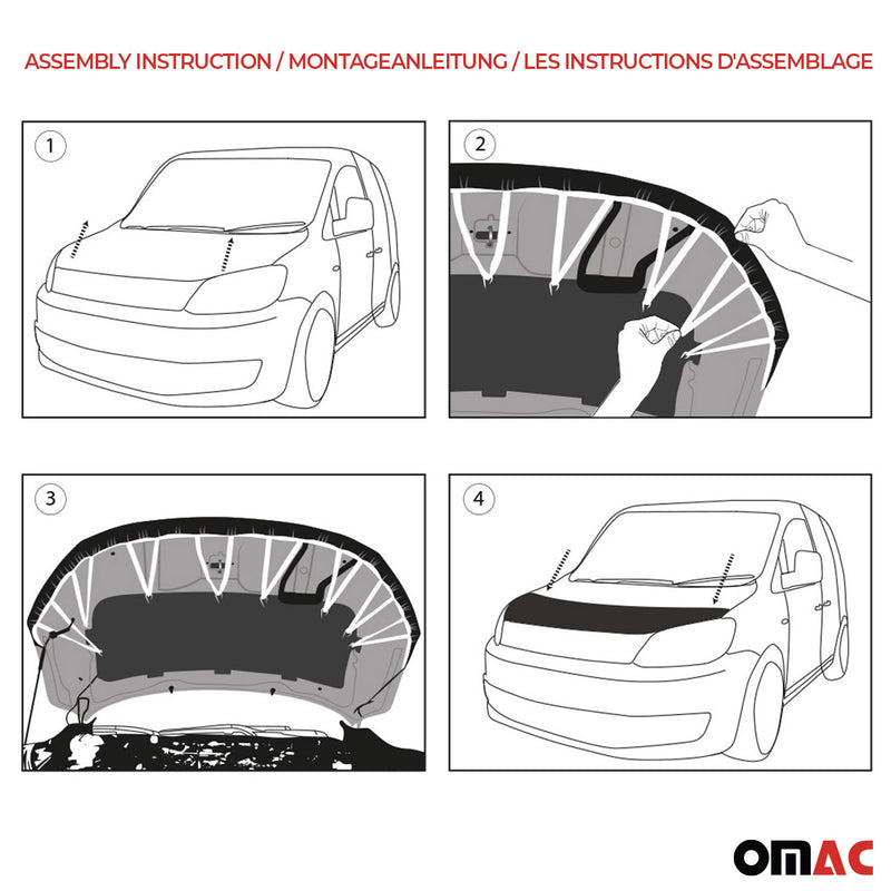 2007-2015 Audi Q7 4L Car Bonnet Mask Hood Bra