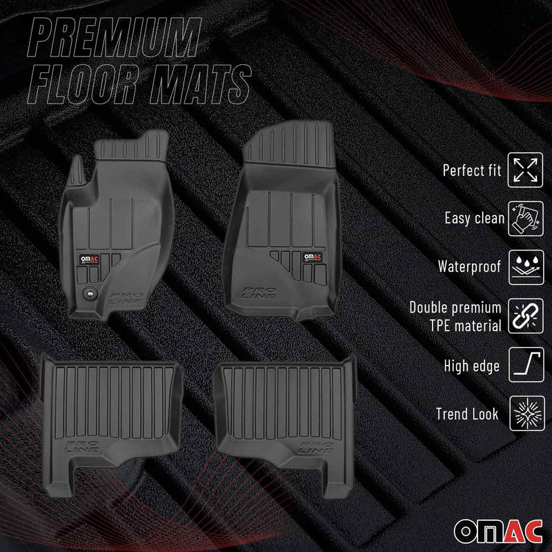 2005-2010 Jeep Grand Cherokee Premium Floor Mats Liners Full Set All Weather Heavy Duty