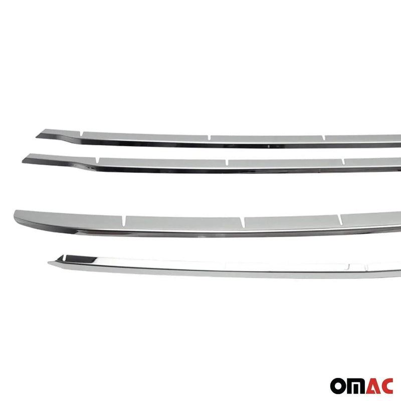 Front Bumper Trim Molding for Ford Transit Connect 2014-2019 Steel Silver 4 Pcs - OMAC USA