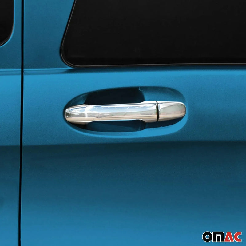 Car Door Handle Cover Protector for Mercedes Metris 2016-2024 Stainless Steel 8x - OMAC USA