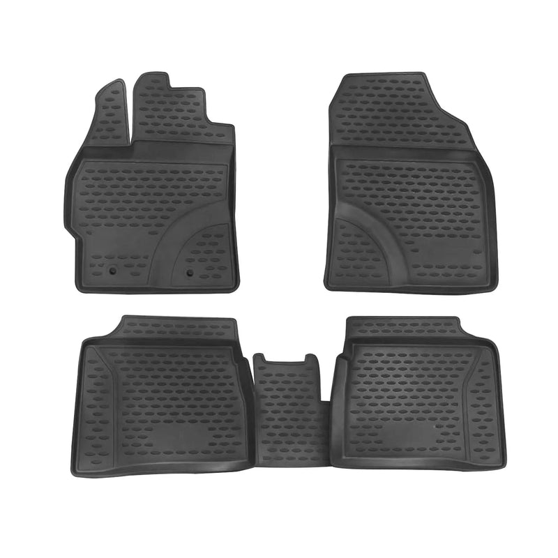 2010-2015 Toyota Prius Floor Mats Liners Full Set All Weather Black