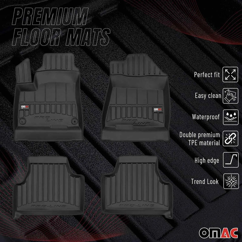 2020-2024 Kia Soul EV Premium Floor Mats Liners Full Set All Weather Heavy Duty