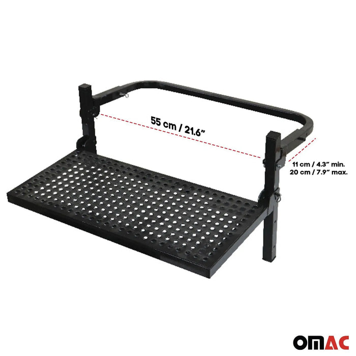 220Lbs Adjustable Tire Wheel Step Truck Ladder Platform for BMW X3 X5 Alu Black