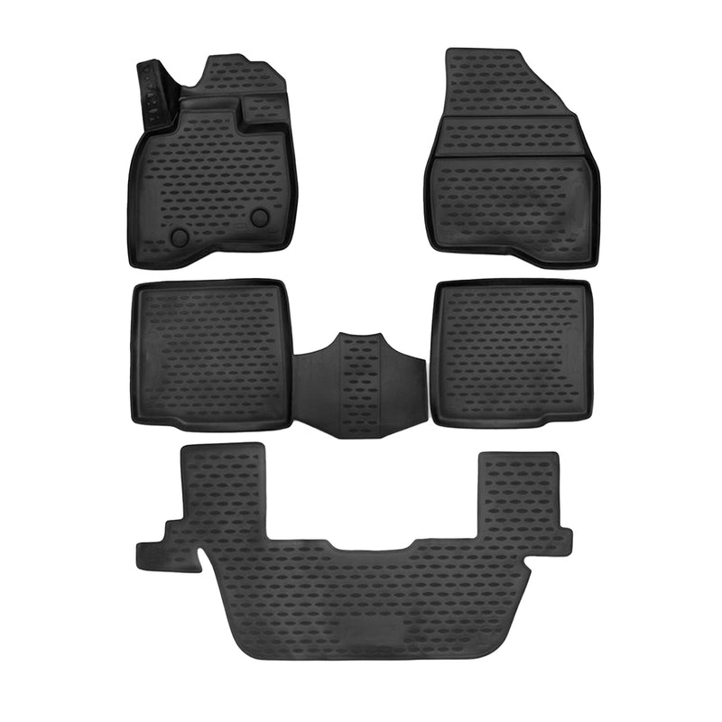 2016-2019 Ford Explorer Floor Mats Liners Full Set All Weather Black