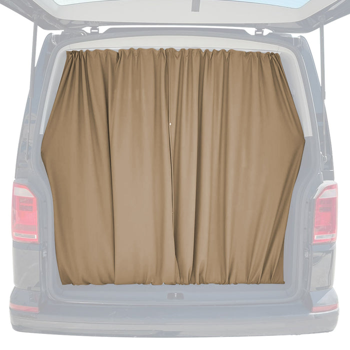 Trunk Tailgate Curtains for GMC Safari Beige 2 Privacy Curtains