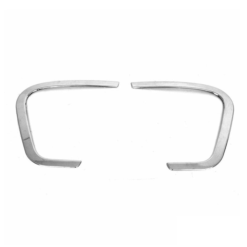 Fog Light Lamp Bezel Cover for Jeep Renegade 2019-2024 Steel Silver 2 Pcs