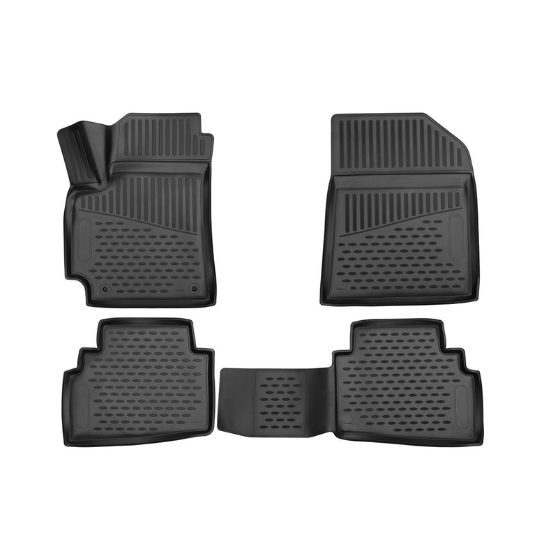 2021-2024 Kia Seltos Floor Mats Liners Full Set All Weather Black