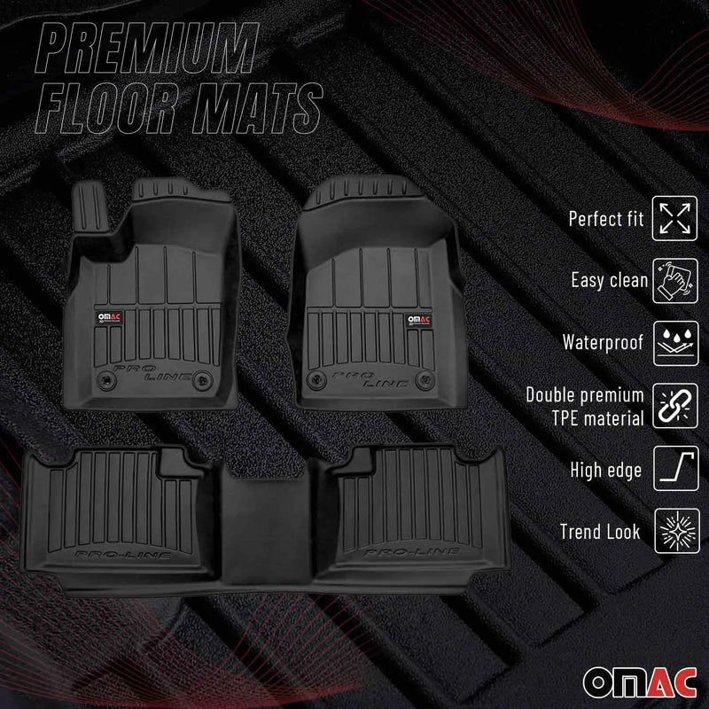 2016-2022 Jeep Grand Cherokee (WK2) Premium Floor Mats Liners Full Set All Weather Heavy Duty