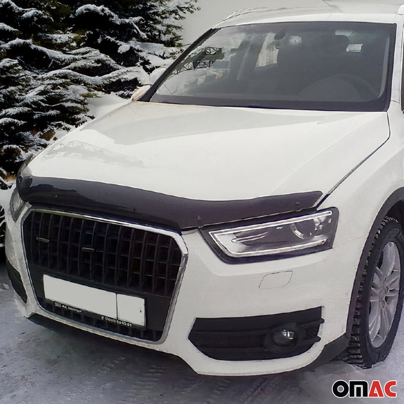 2013-2018 Audi Q3 (8U) Front Bug Shield Hood Deflector 1 Pc Smoke