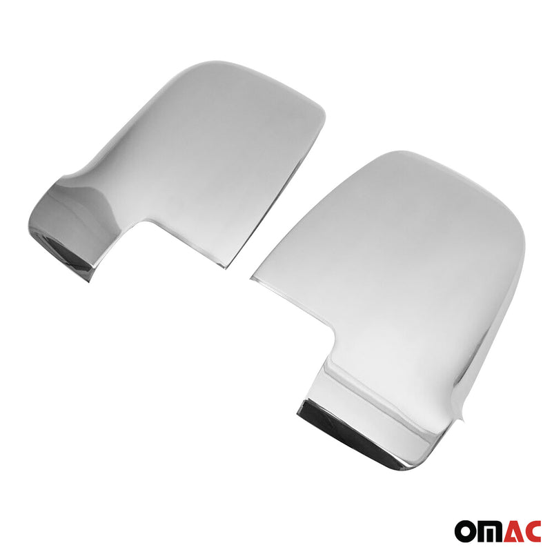 2019-2024 Mercedes Sprinter W907 910 Side Mirror Cover Caps Steel Silver 2Pcs