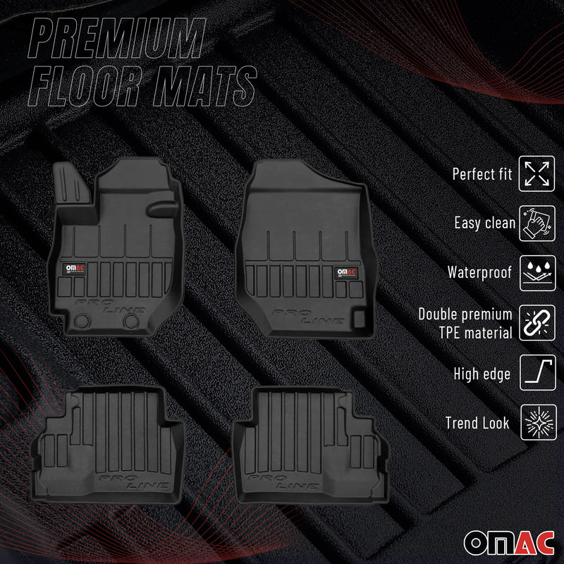 2019-2024 Suzuki Jimny Premium Floor Mats Liners Full Set All Weather Heavy Duty Black