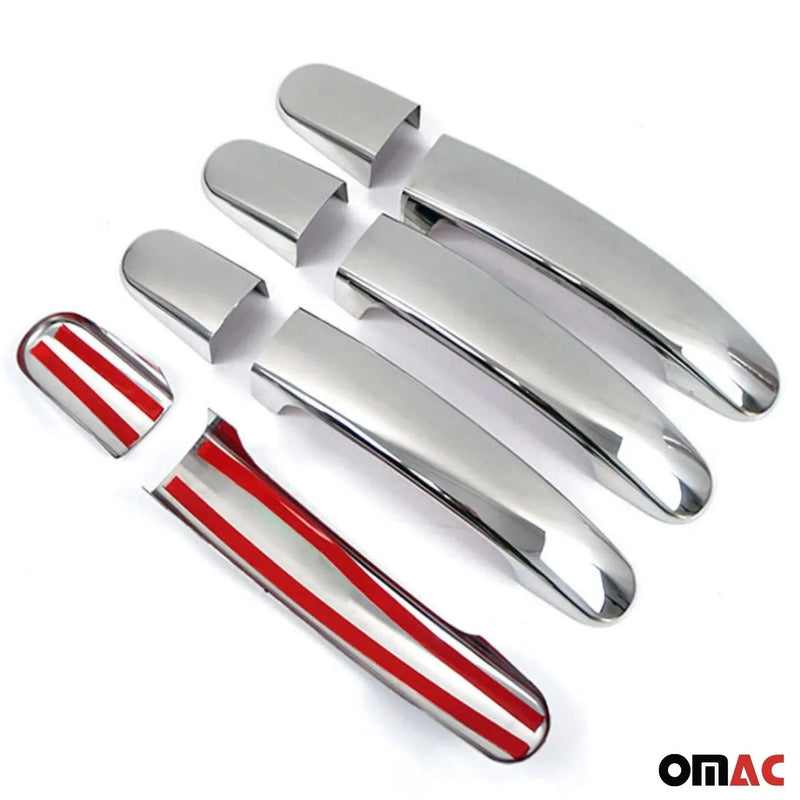 Car Door Handle Cover Protector for Ford Transit 150 2015-2024 Steel 8 Pcs - OMAC USA