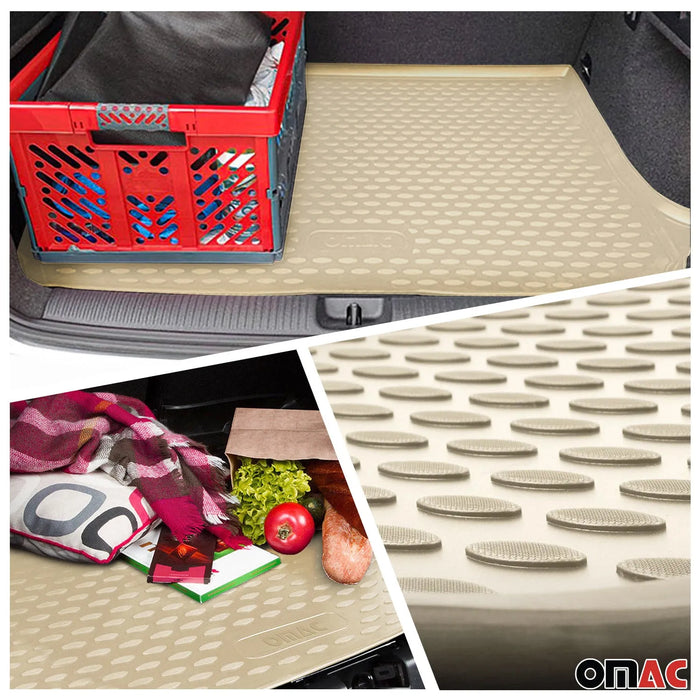 Custom Floor Mats & Cargo Liners for Toyota Sienna 7 Seats 2013-2020 Beige 5 Pcs