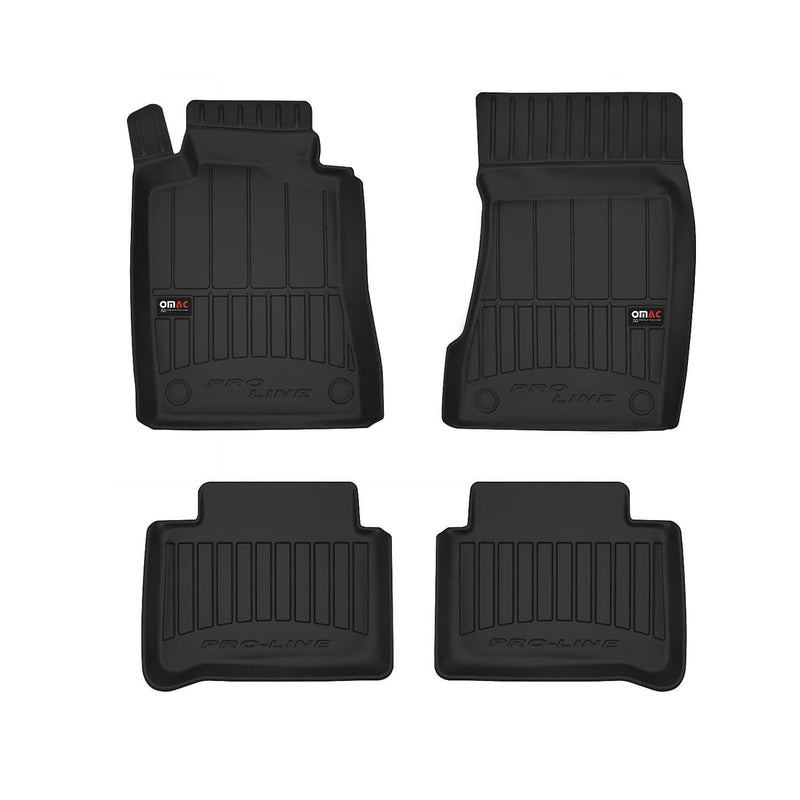 2004-2009 Mercedes E Class W211 S211 Premium Floor Mats Liners Full Set All Weather Heavy Duty Black