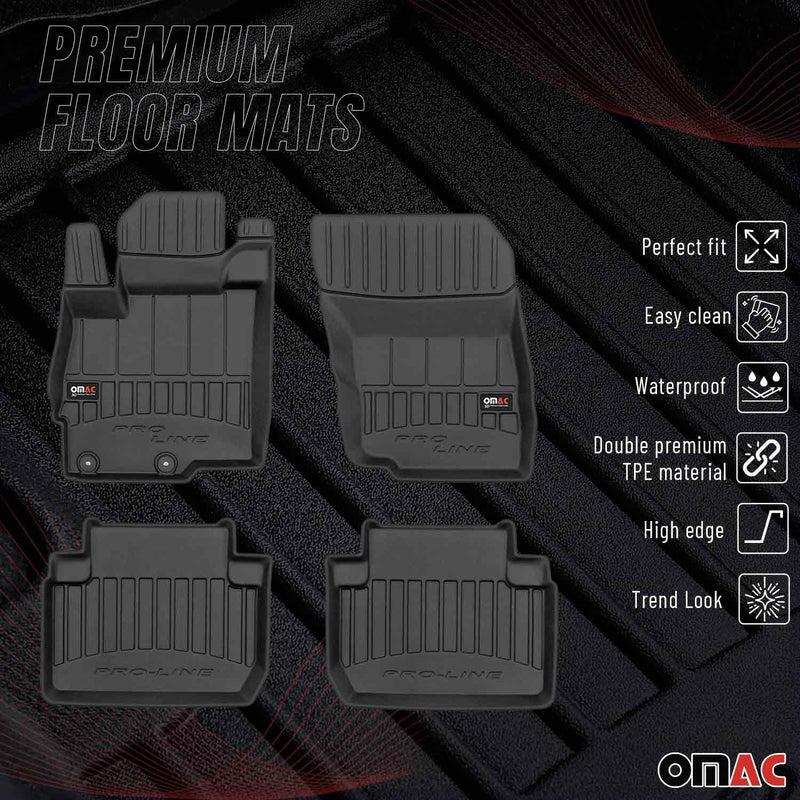 2018-2024 Mitsubishi Eclipse Cross Premium Floor Mats Liners Full Set All Weather Heavy Duty