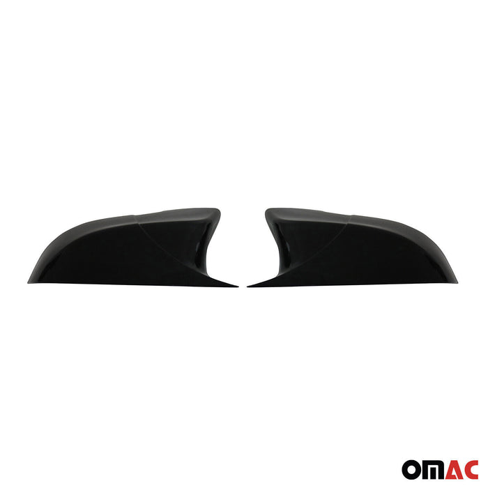 Side Mirror Cover Caps fits BMW 5 Series F10 Sedan 2010-2016 ABS Gloss Black