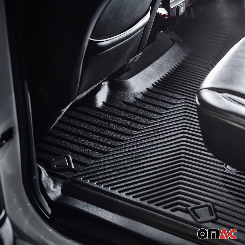 2018-2024 GMC Terrain / Terrain Denali Premium Floor Mats Liners First and Second Row Set Black