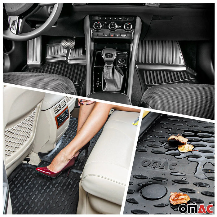 Custom Floor Mats & Cargo Liners for Nissan Juke 2011-2014 Rubber TPE Black 5Pcs