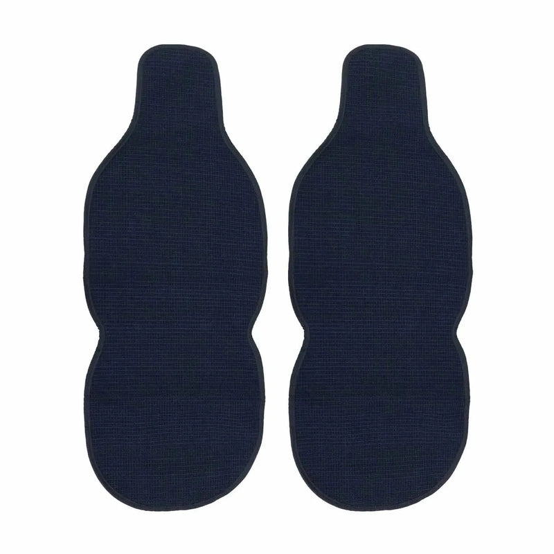 Pontiac Antiperspirant Front Seat Cover Pads Black Dark Blue 2 Pcs