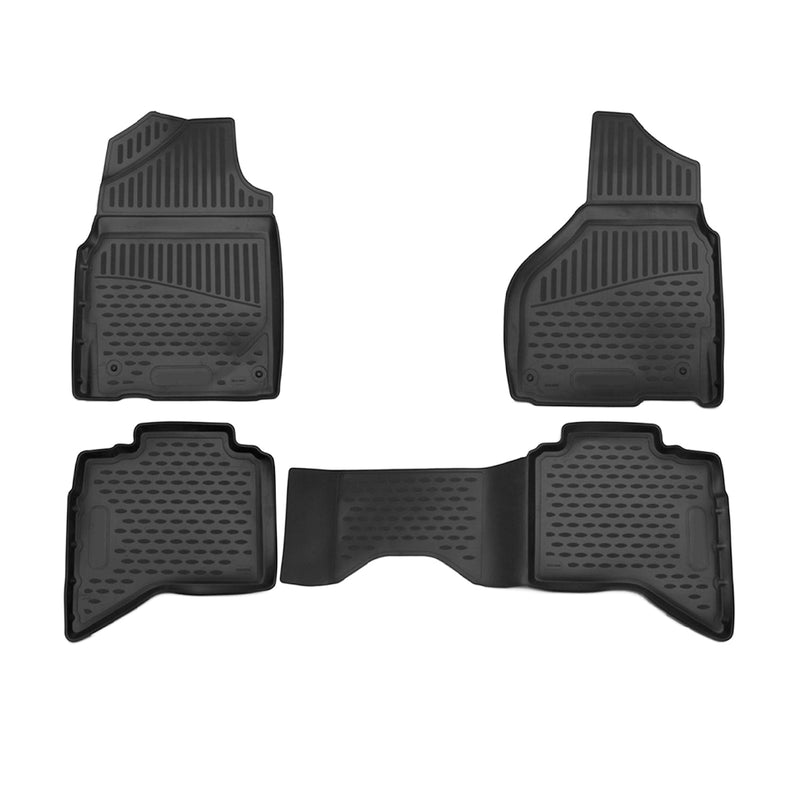 2012-2018 Dodge Ram Quad Cab Floor Mats Liners Full Set All Weather Black