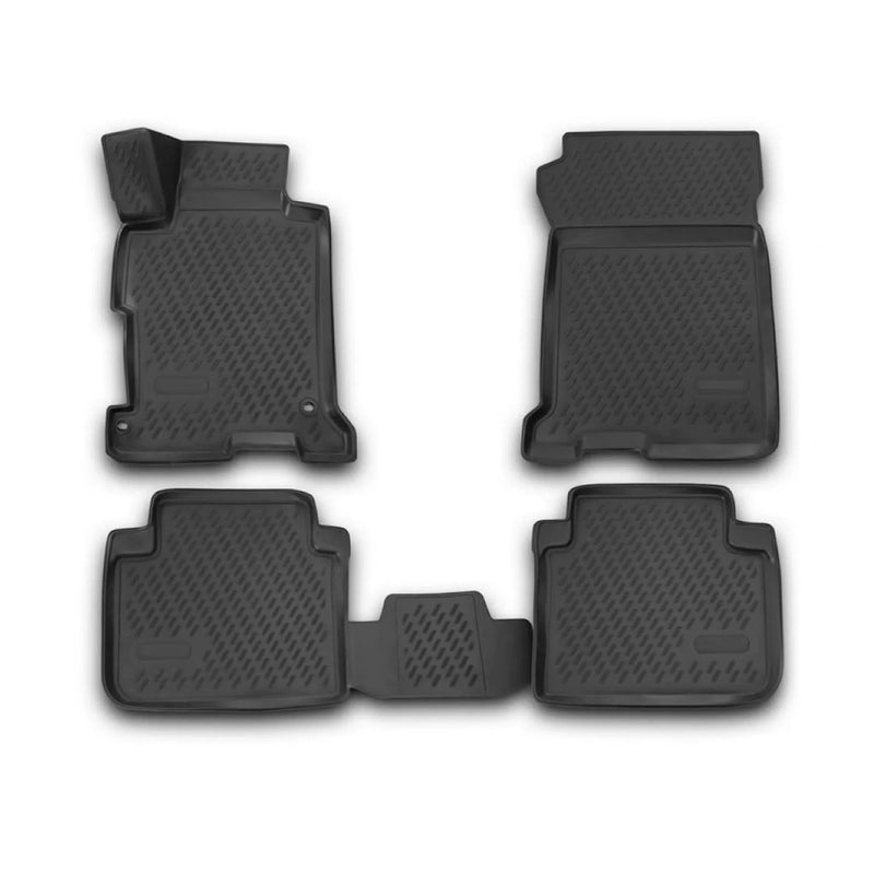 2013-2017 Honda Accord Floor Mats Liners Full Set All Weather Black