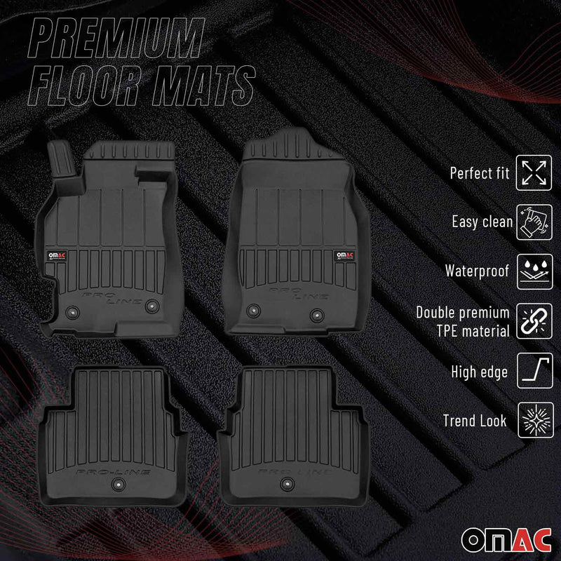 2009-2013 Mazda 6 Sedan Premium Floor Mats Liners Full Set All Weather Heavy Duty