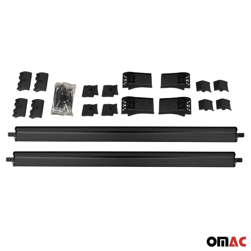 Raised Roof Rack Cross Bars Carrier for Nissan Pathfinder 2005-2012 Black 2Pcs - OMAC USA