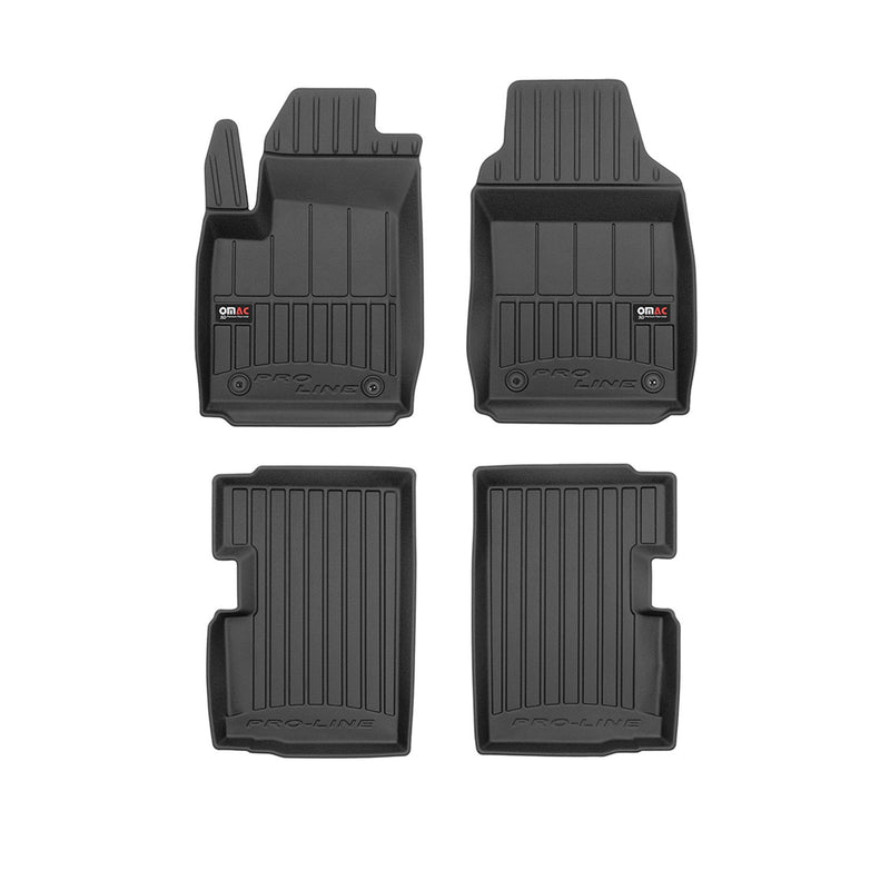 2009-2019 Fiat 500 Premium Floor Mats Liners Full Set All Weather Heavy Duty