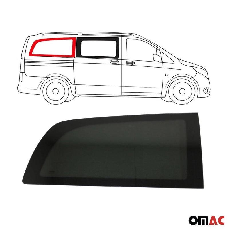 2016-2024 Mercedes Metris Window Glass Fit Kit Right Side Rear Black L2 MWB