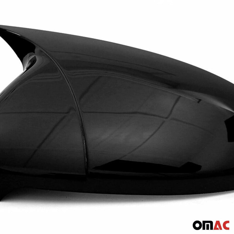 2015-2021 VW Golf Mk7 Side Mirror Cover Caps Piano Black 2 Pcs