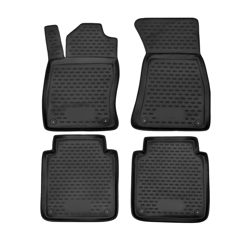 2002-2010 Audi A8 L Floor Mats Liners Full Set All Weather Black