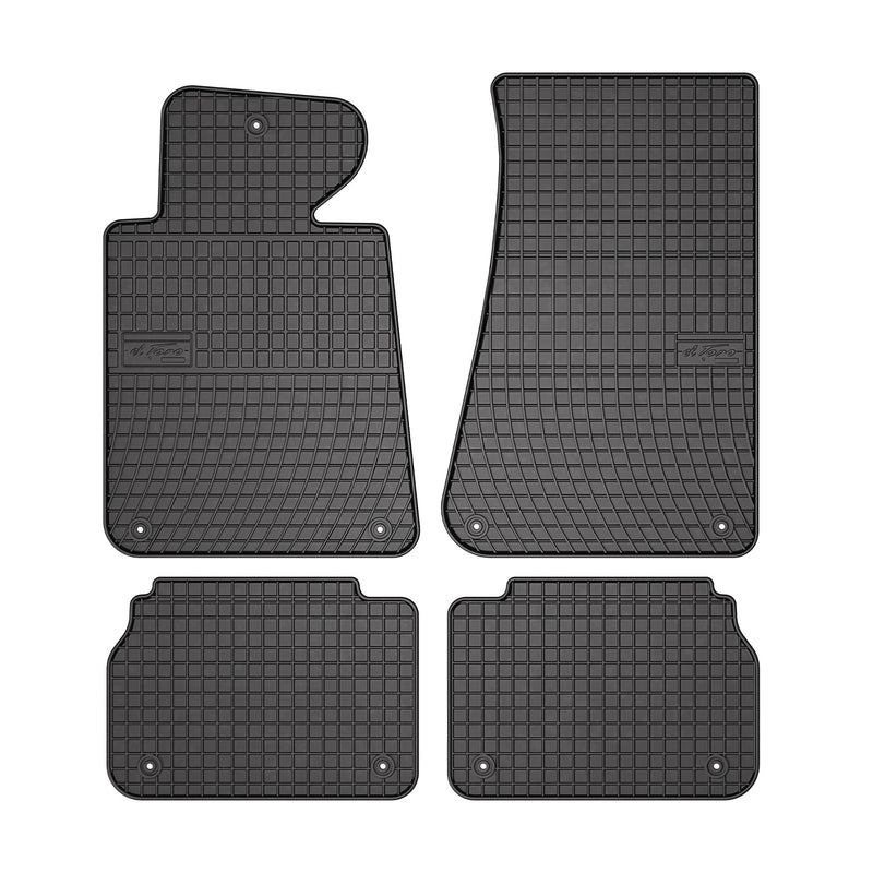 1989-1995 BMW 5 Series E34 Floor Mats Liners Full Set All Weather Rubber Black